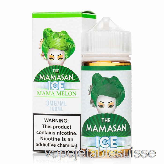 Vape Suisse Ice Mama Melon - Le E-liquide Mamasan - 100ml 0mg